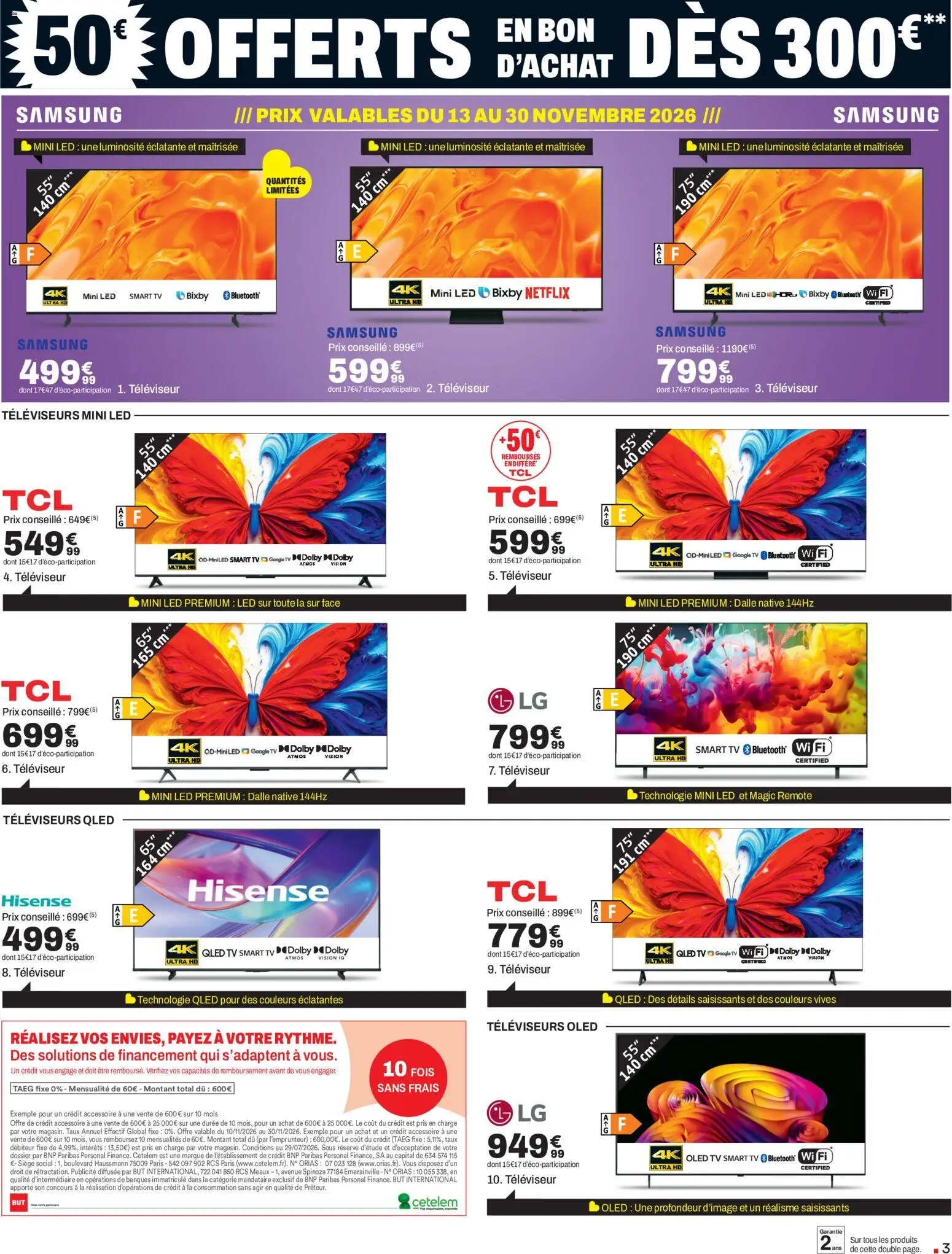 Prévisualisation de But Black Friday du magasin But formulaire valide 10/11/2026 - Smart TV, Dalle, Televiseur