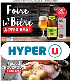 Prévisualisation de Hyper U - Foire à la bière à prix bas ! du magasin Hyper U formulaire valide 27/10/2026