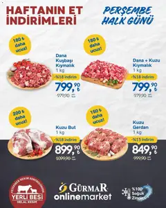 Gürmar Gürmar - Haftanın Et İndirimleri 09.07.2026 - Broşürünün önizlemesi