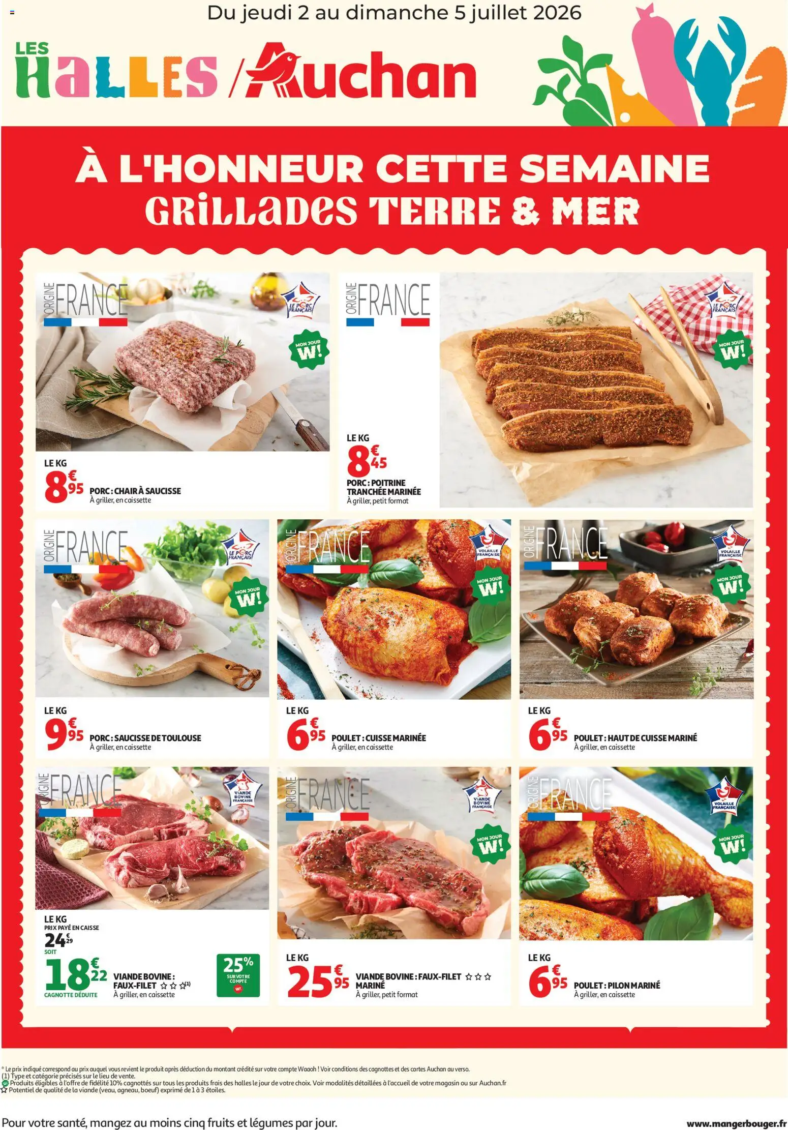 Voorbeeld van Auchan À l'honneur cette semaine ! van winkel Auchan geldig vanaf 02/07/2026