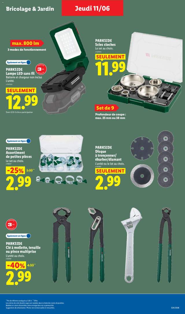 Nouveau catalogue Lidl à partir du 11/06