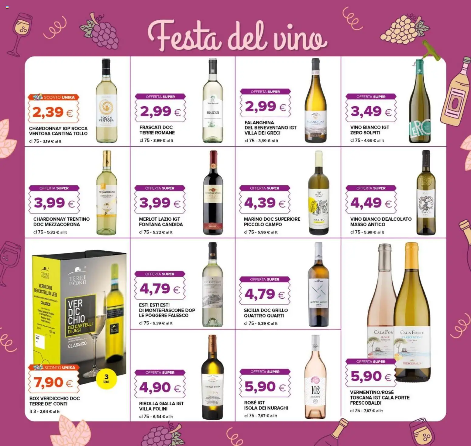 Anteprima dell'opuscolo Tigre volantino Roma dal negozio Tigre valido da 22/10/2026 - Vino, Vino bianco