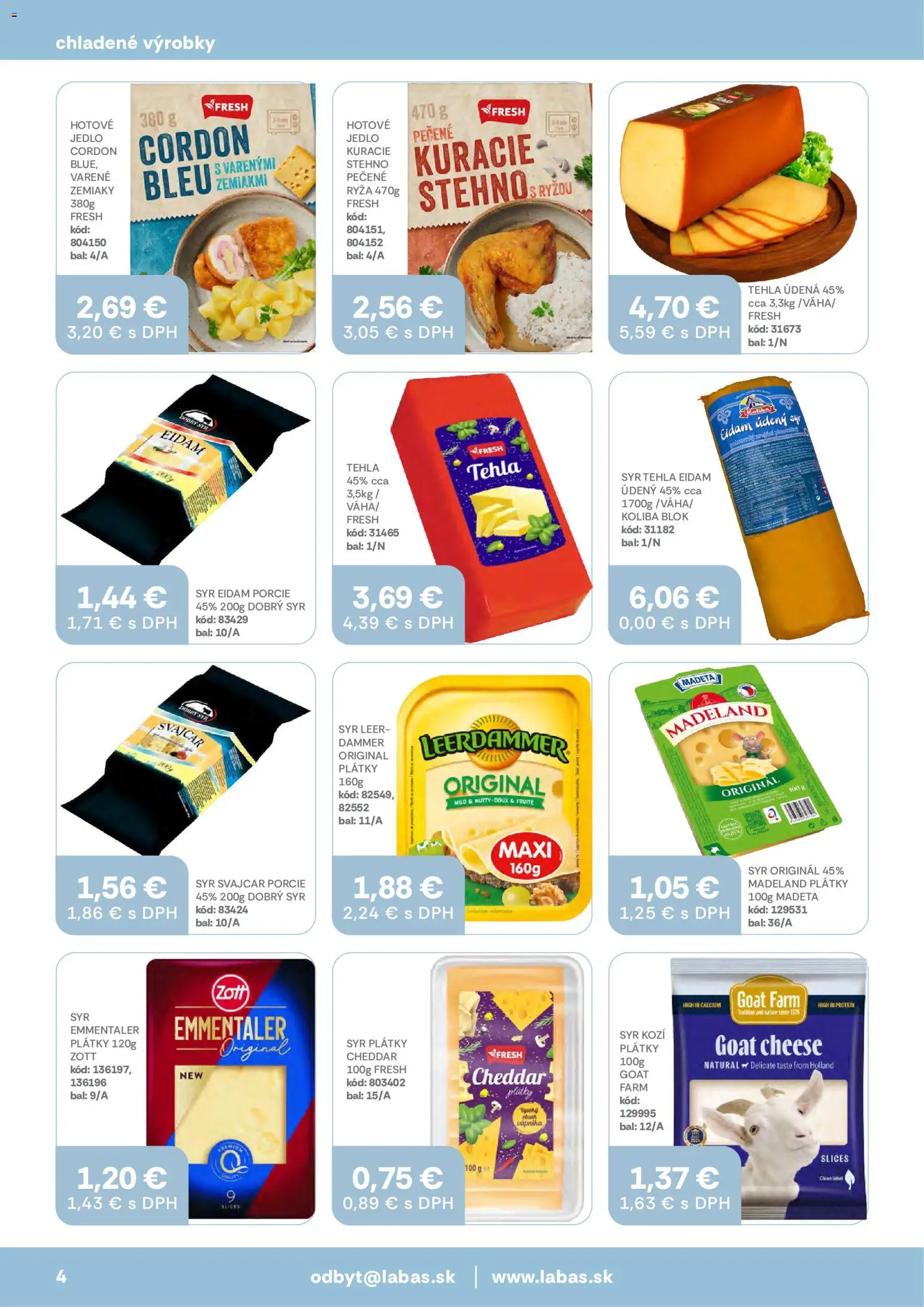 Náhľad Labaš letáku platného od 23.10.2026 - Protein, Syr, Ryža, Zemiaky, Cheddar, Eidam