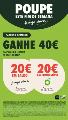 Pré-visualização do folheto da loja Pingo Doce válida a partir de 15/05/2026