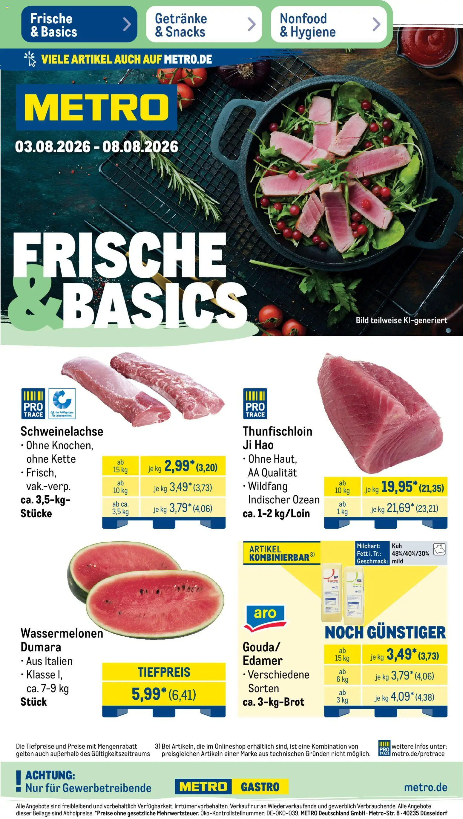 Vorschau von dem Prospekt des Geschäftes Metro, gültig ab dem 03.08.2026