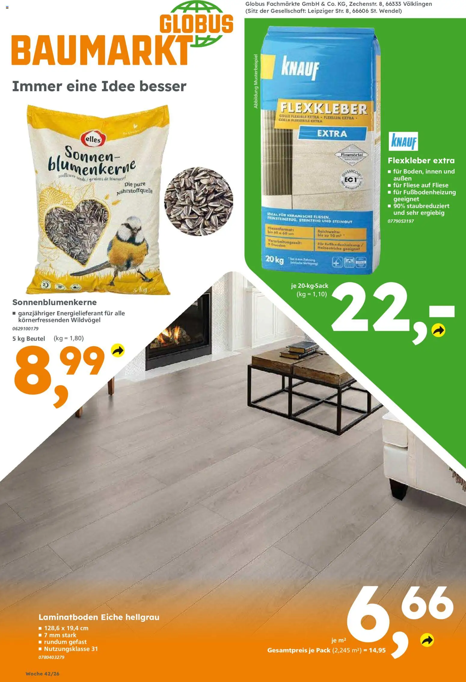 Vorschau von dem Prospekt des Geschäftes Globus Baumarkt, gültig ab dem 12.10.2026