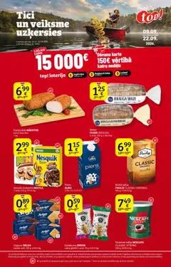 Skatīt Top! akciju bukletu, derīgs no 08.09.2026.