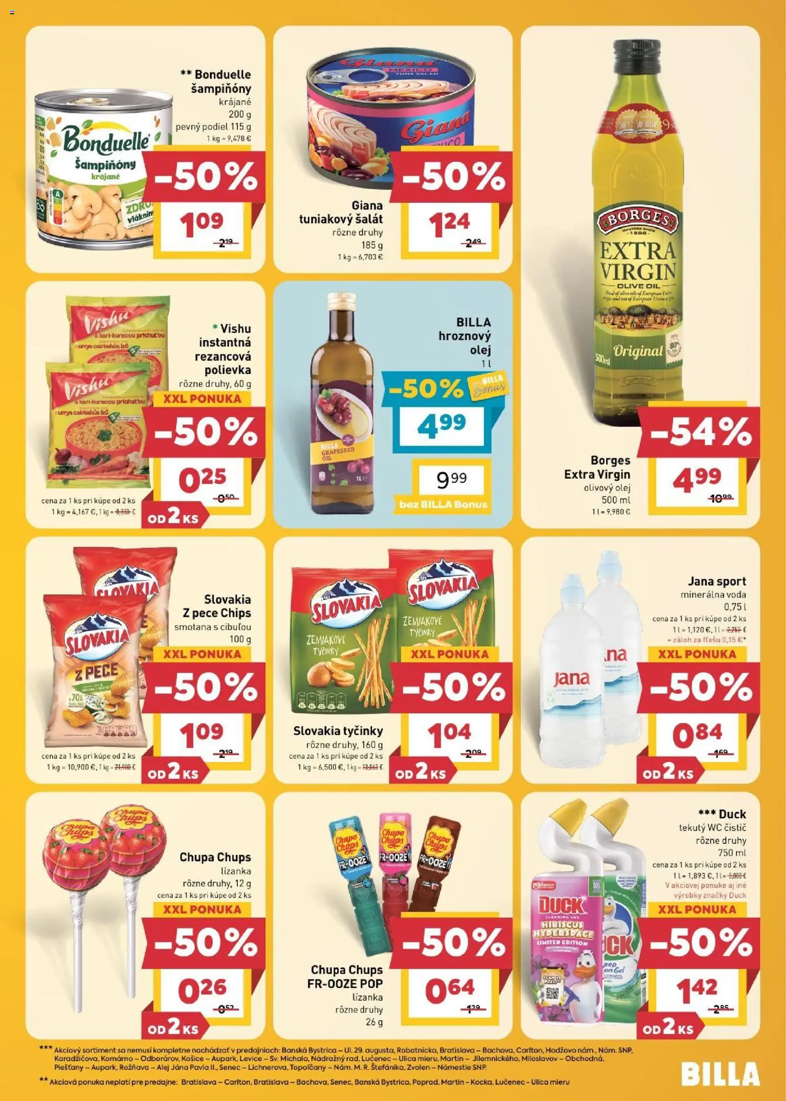 Náhľad Billa letáku platného od 16.09.2026 - Cestoviny, Tofu, Nutella, Jahody, Kečup, Múka, Barilla, Džem