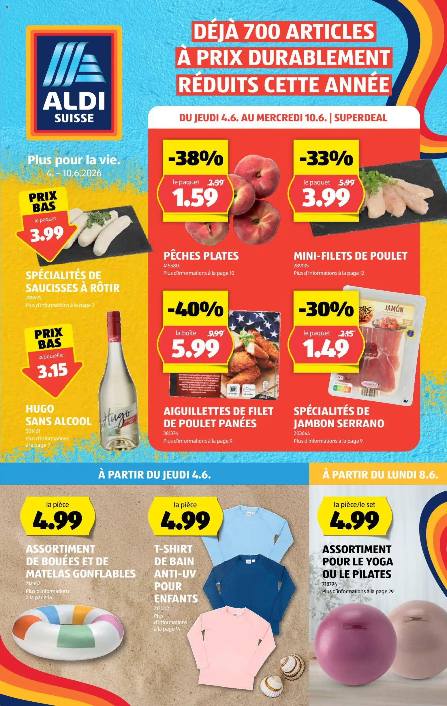 Vorschau des Merkblatts Aldi aktionen FR vom Shop Aldi gültig von 04.06.2026 bis 10.06.2026