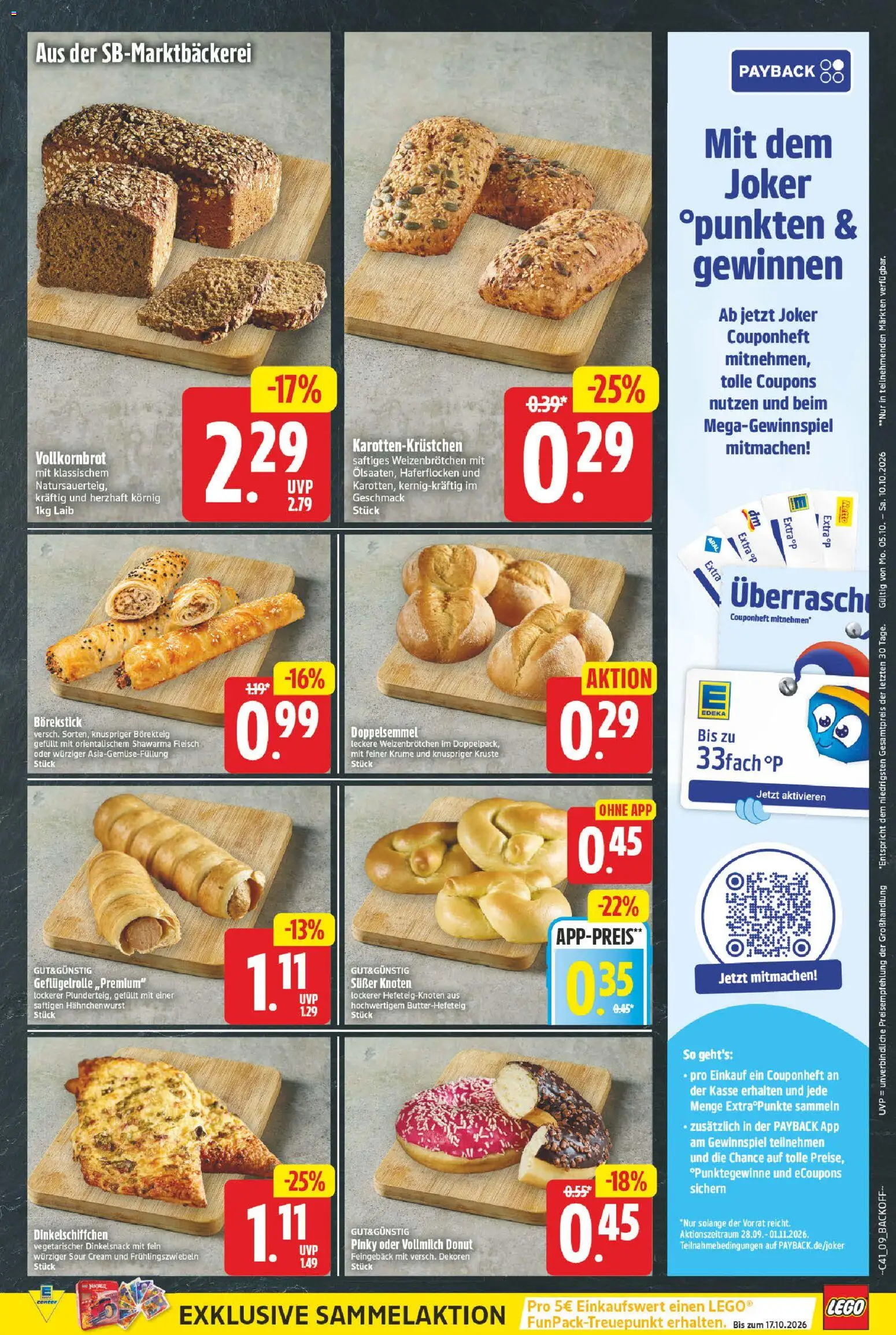 Vorschau von dem Prospekt des Geschäftes E center, gültig ab dem 05.10.2026 - Fleisch, Vollkornbrot