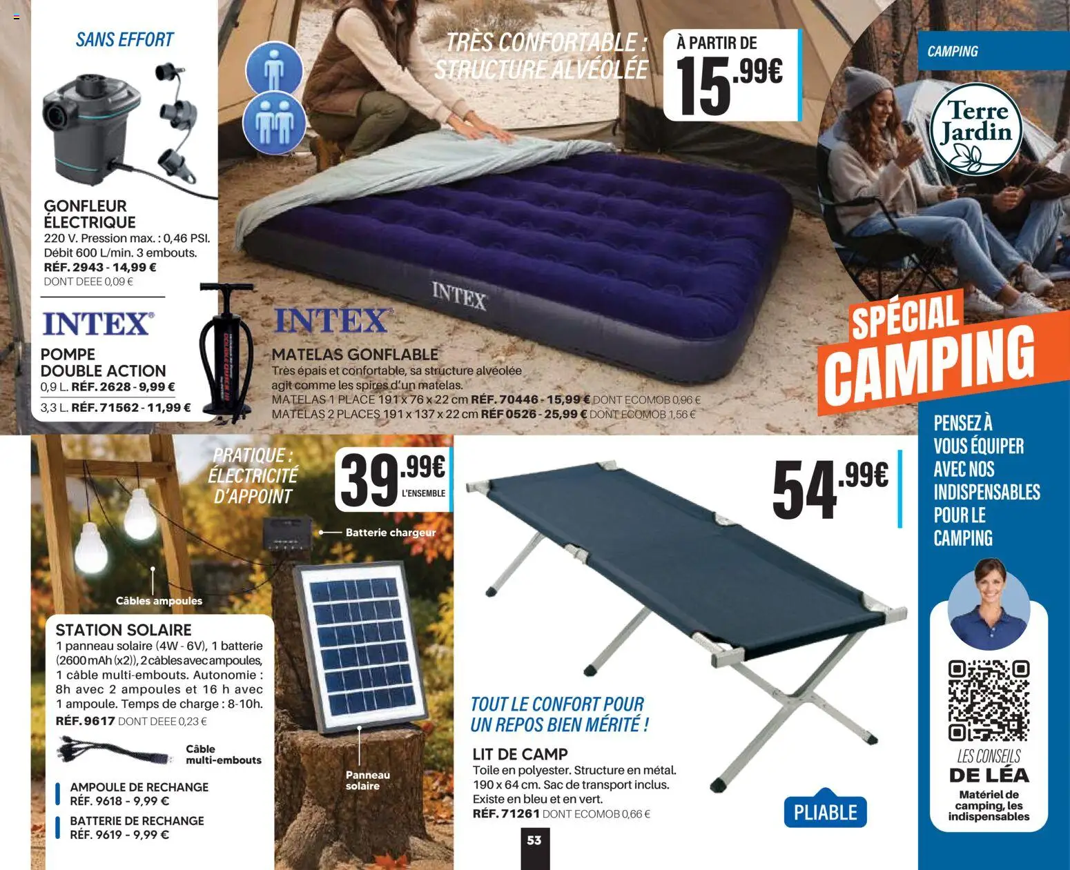 Prévisualisation de Shopix Catalogue Autome-Hiver 2026/2027 du magasin Shopix formulaire valide 01/09/2026 - Camping, Lit, Sac, Batterie, Ampoules, Ampoule, Câble, Sac de transport