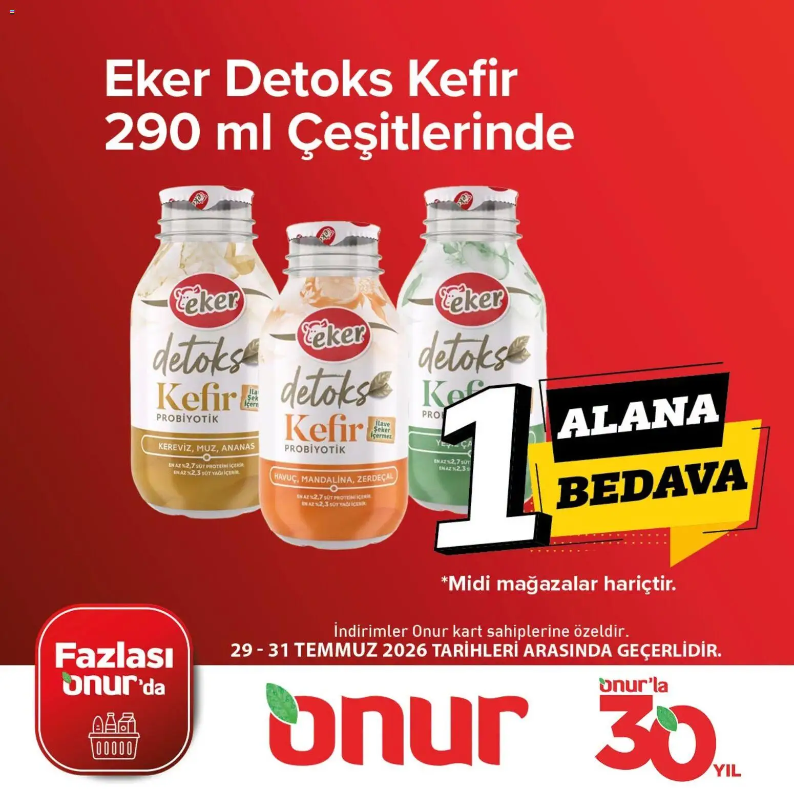 Onur Market Onur Market İndirim 29.07.2026 - Broşürünün önizlemesi