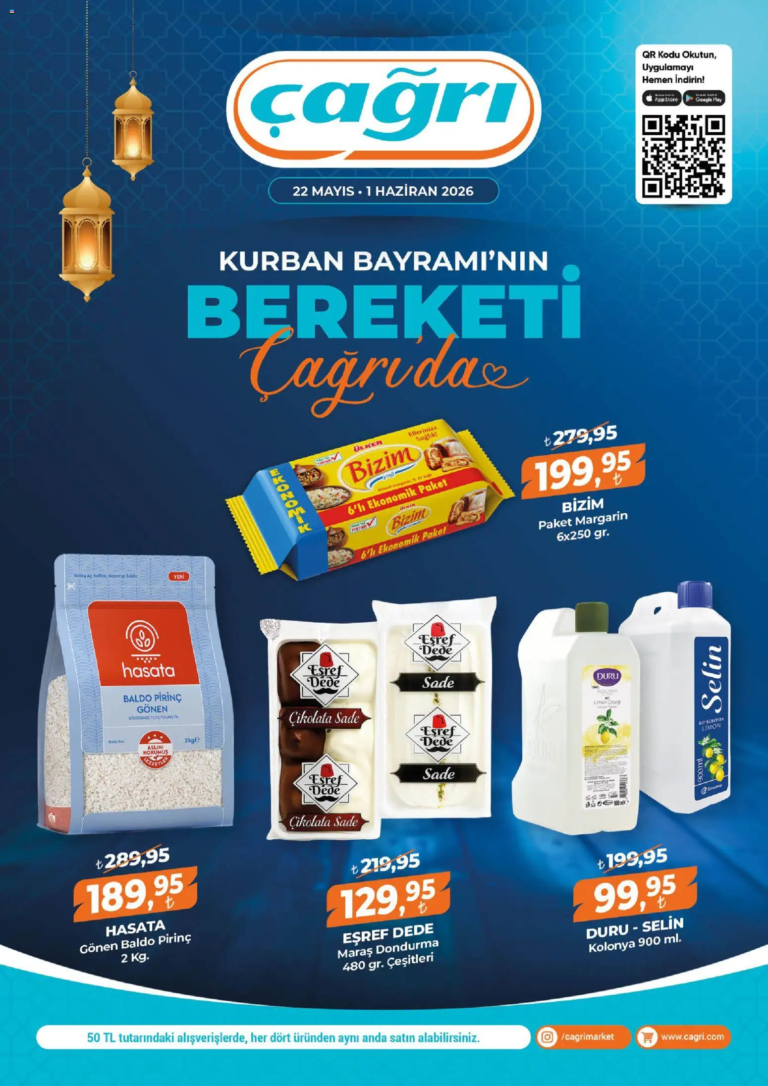 Çağrı Market Çağrı Market Katalog 22.05.2026 - Broşürünün önizlemesi - Çikolata, Dondurma, Limon, Pirinç