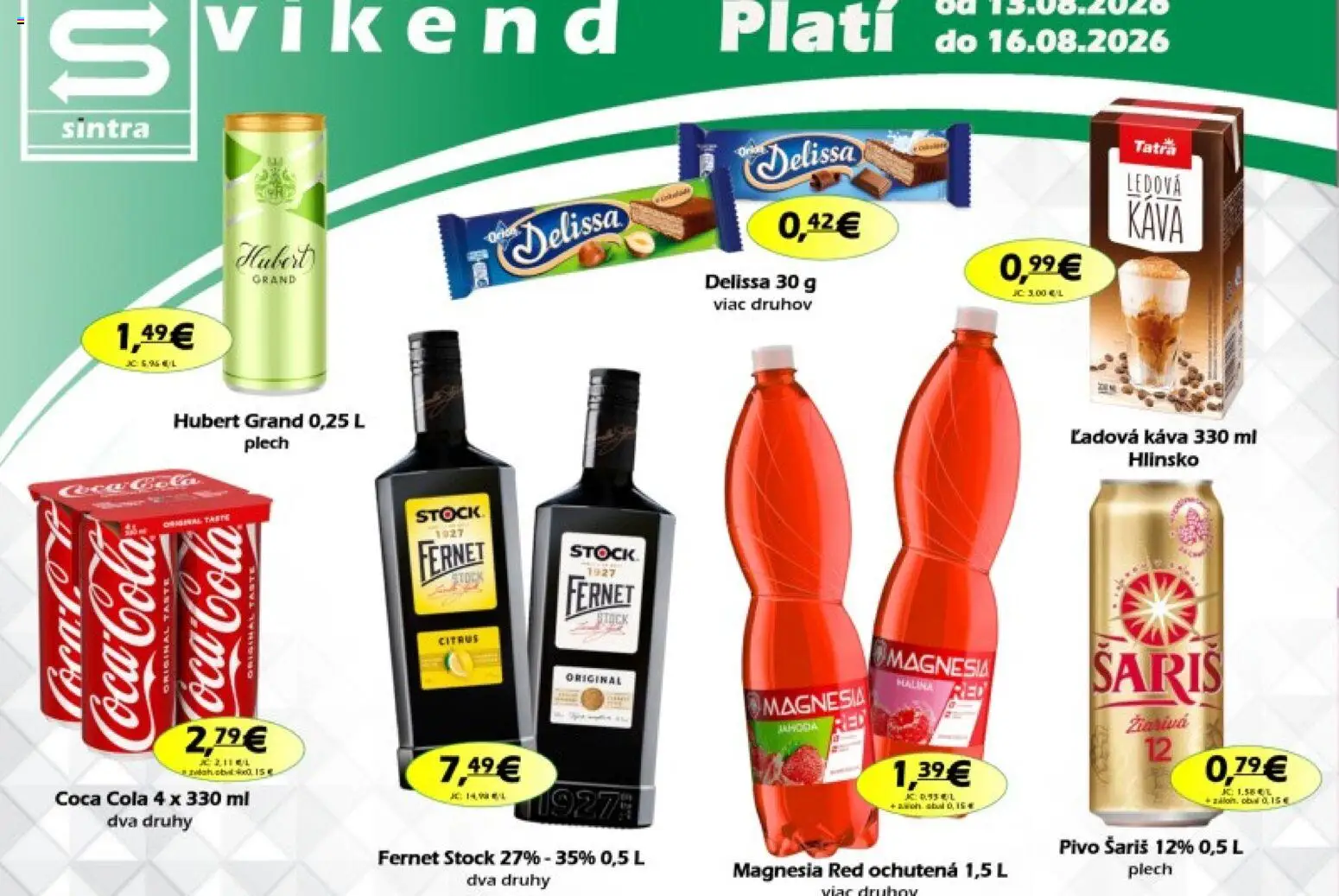 Náhľad Sintra letáku platného od 13.08.2026
