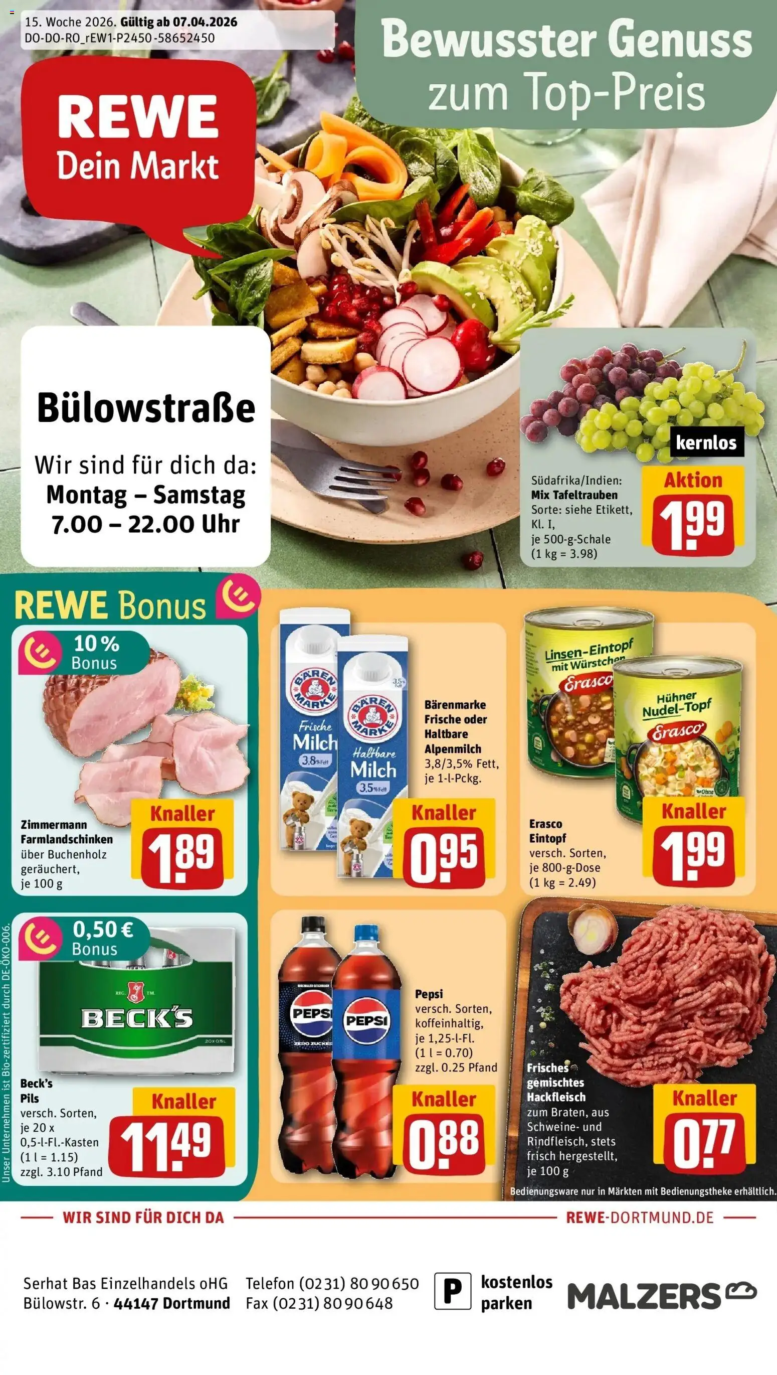 Vorschau von dem Prospekt des Geschäftes Rewe, gültig ab dem 05.04.2026