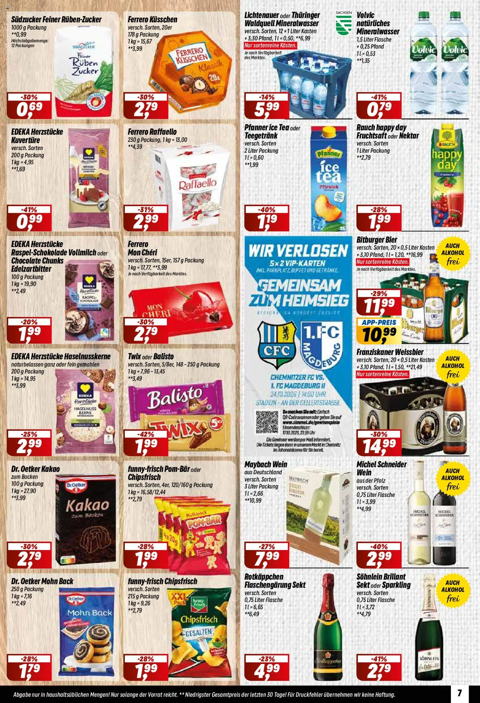 Vorschau von dem Prospekt des Geschäftes Simmel, gültig ab dem 12.10.2026 - Uhr, Bier, Wein, Mineralwasser, Raffaello, Zucker, Sekt, Franziskaner