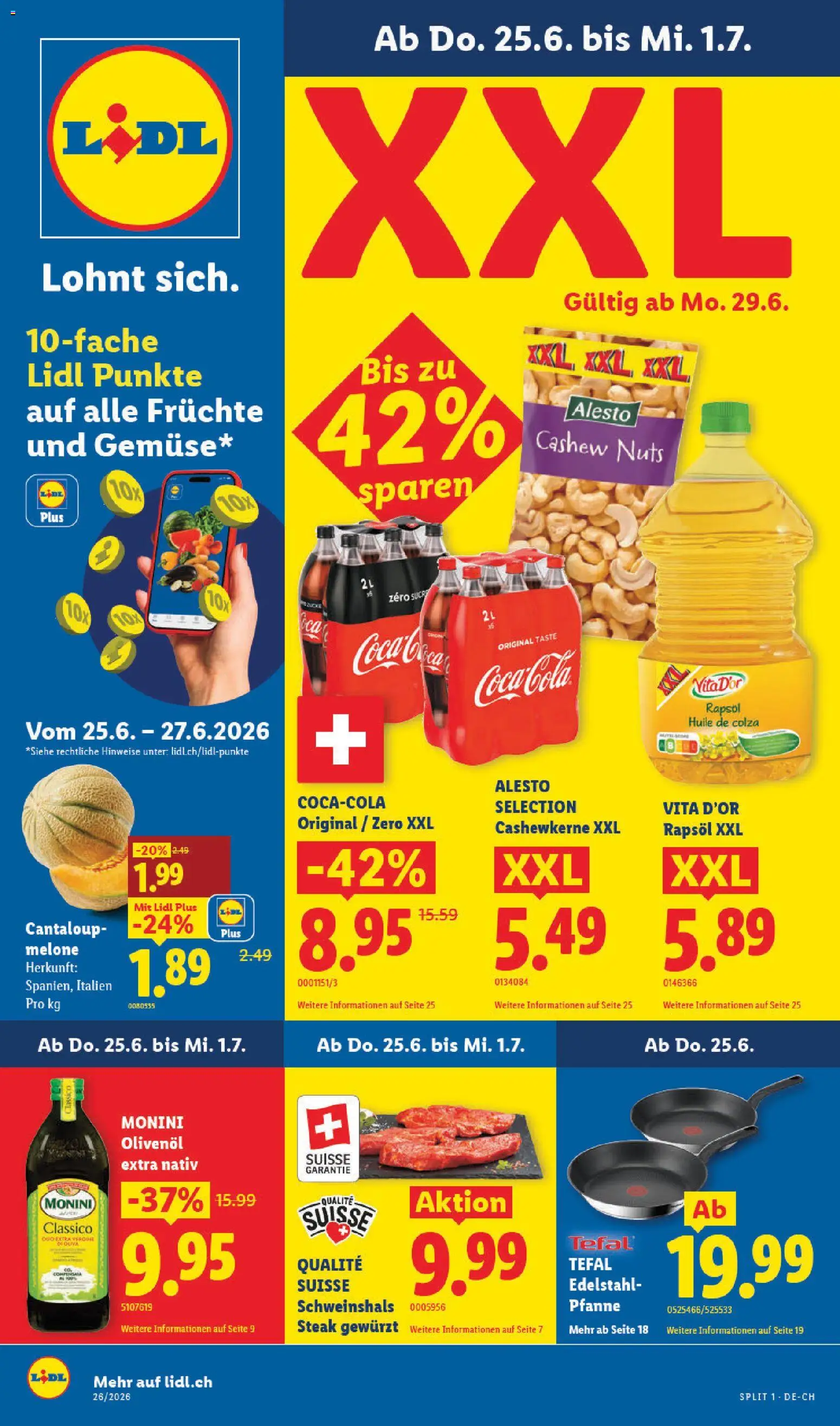 Vorschau des Merkblatts Lidl aktionen vom Shop Lidl gültig von 25.06.2026 bis 01.07.2026