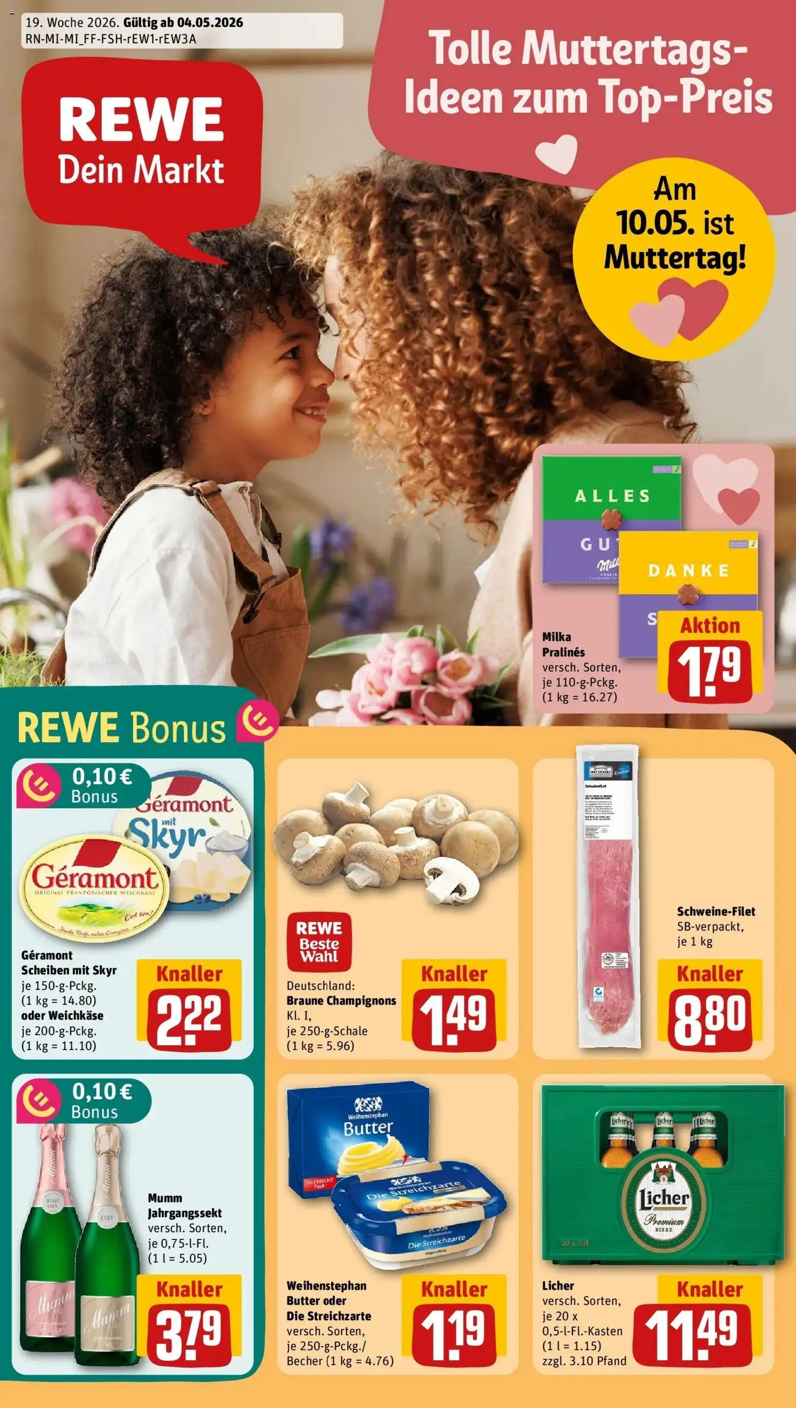 Vorschau von dem Prospekt des Geschäftes Rewe, gültig ab dem 04.05.2026
