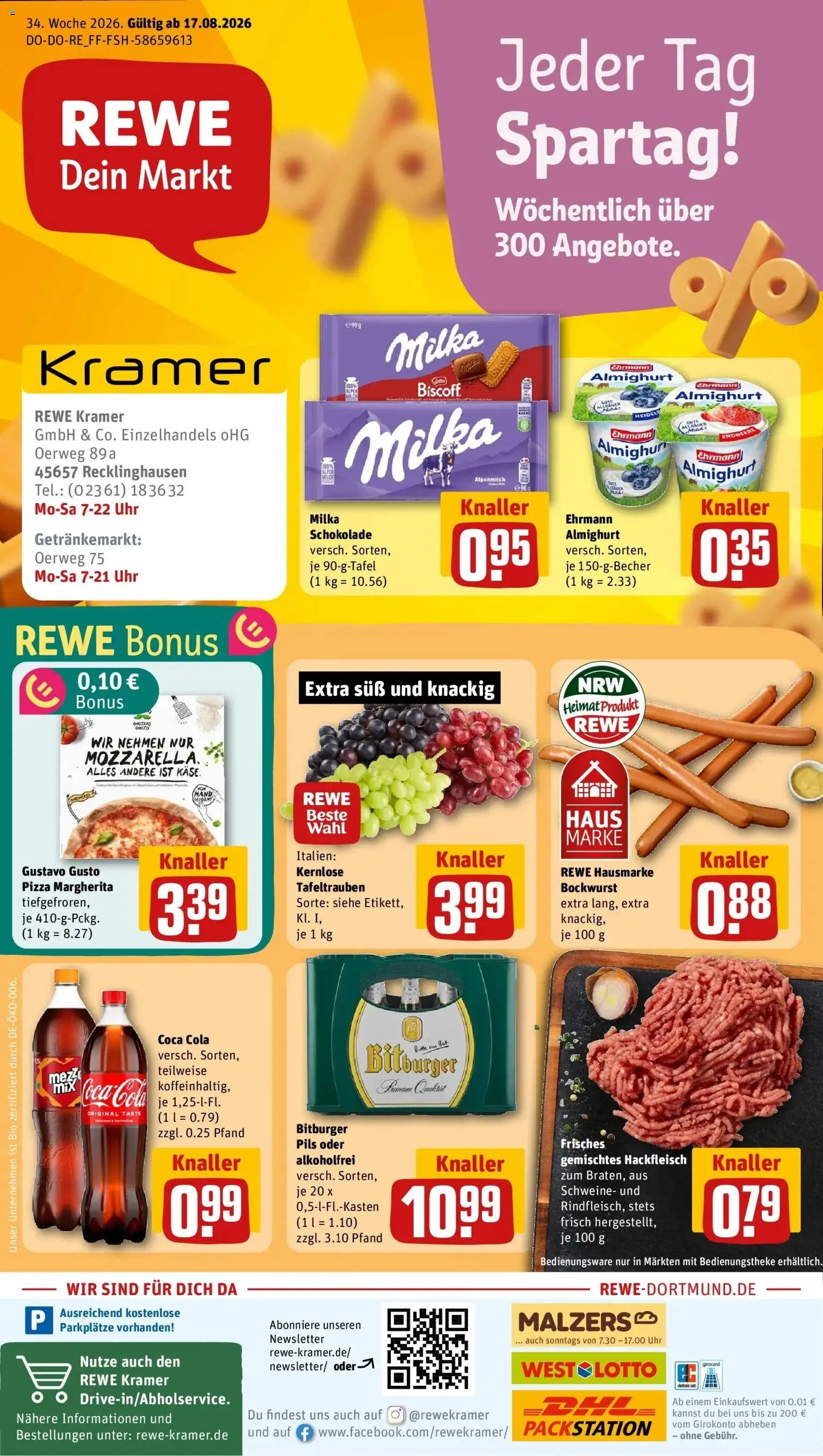 Vorschau von dem Prospekt des Geschäftes Rewe, gültig ab dem 17.08.2026