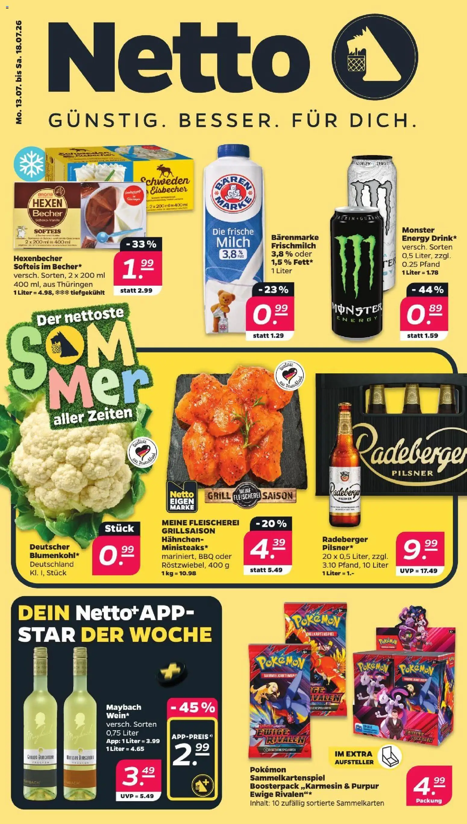 Vorschau von dem Prospekt des Geschäftes Netto, gültig ab dem 13.07.2026