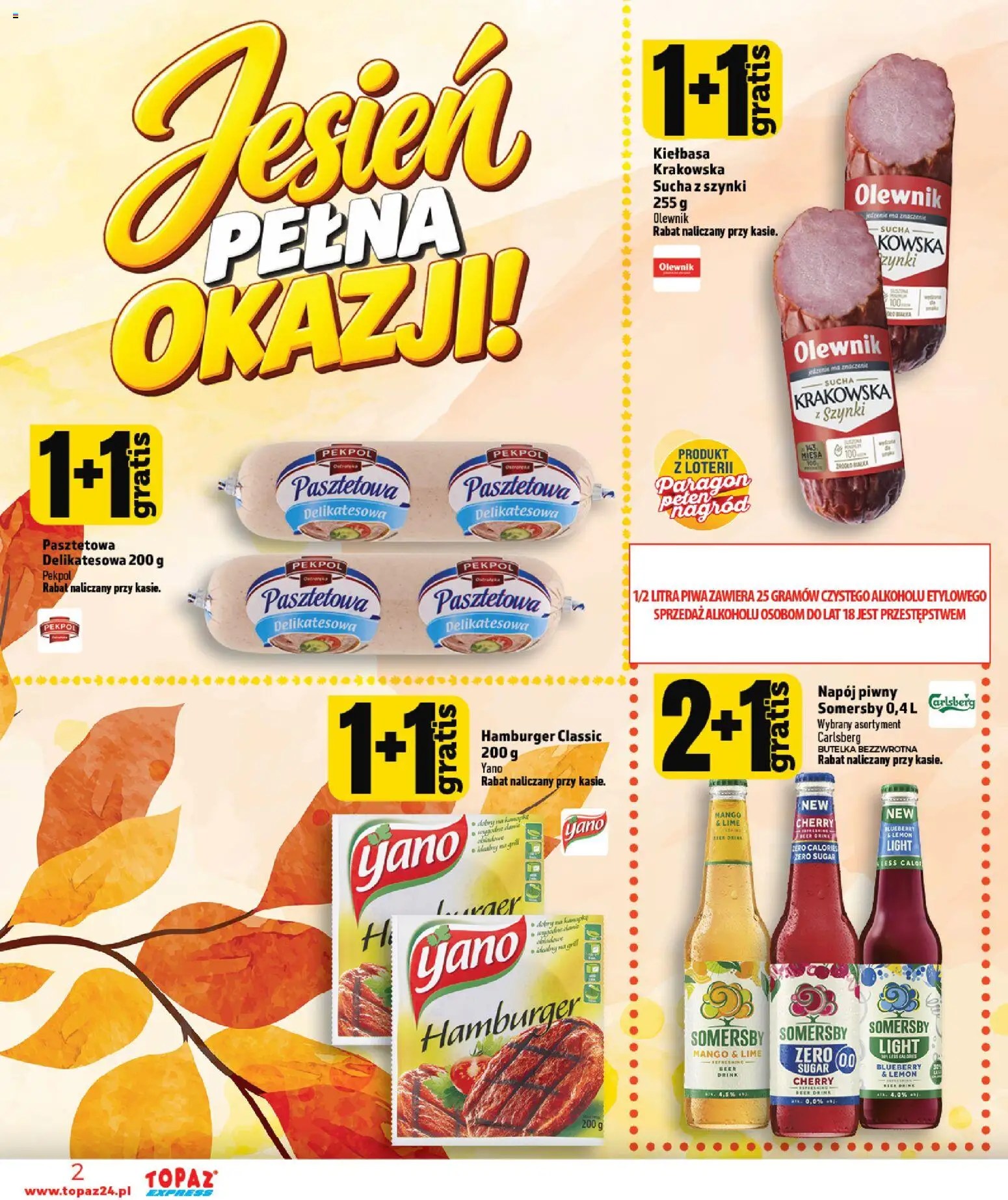 Pogląd gazetki "Topaz gazetka - Express" ze sklepu Topaz ważnej od 24.09.2026