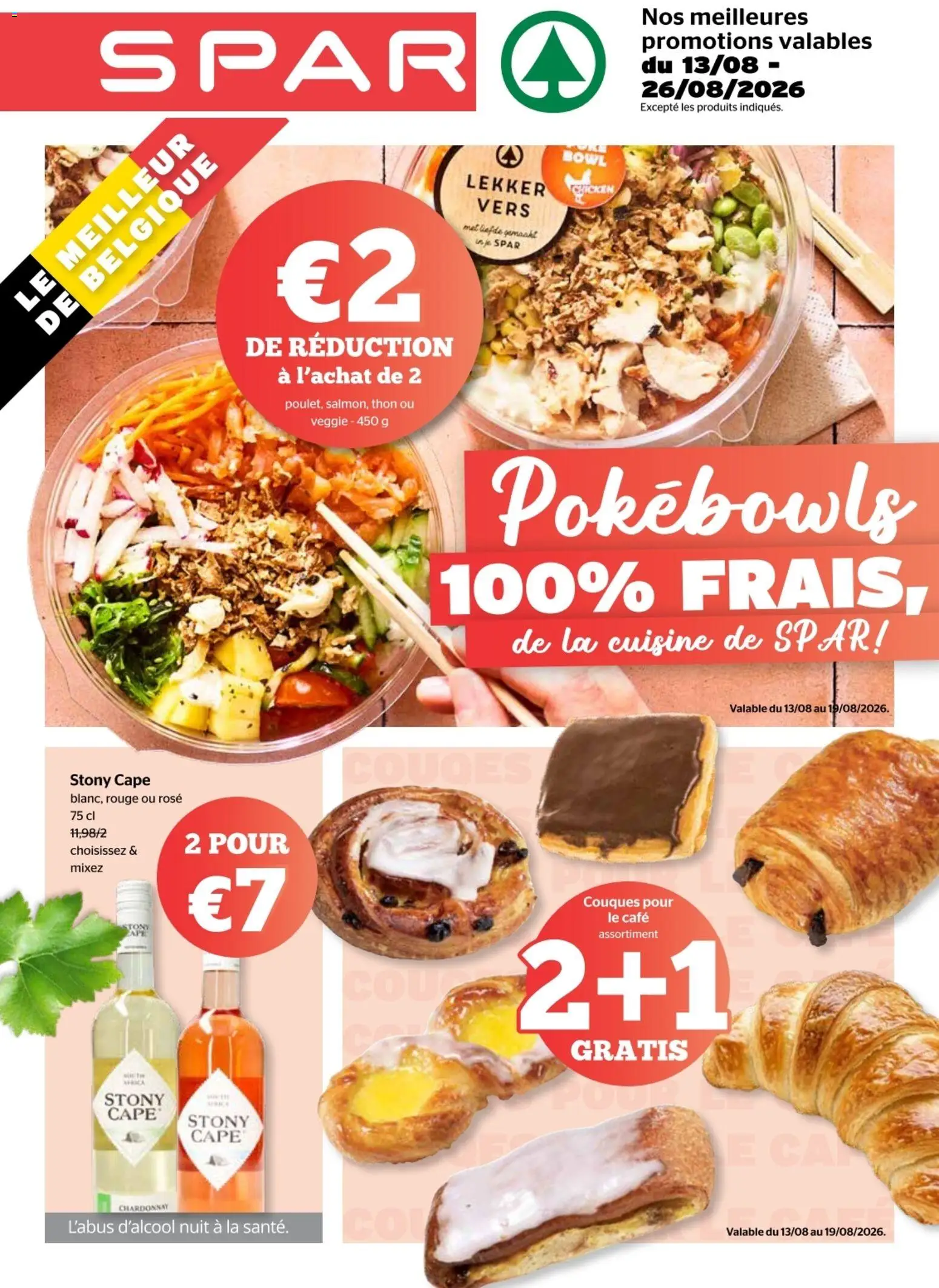 Voorbeeld van Spar Publicité van winkel Spar geldig vanaf 13/08/2026 - NOS, La