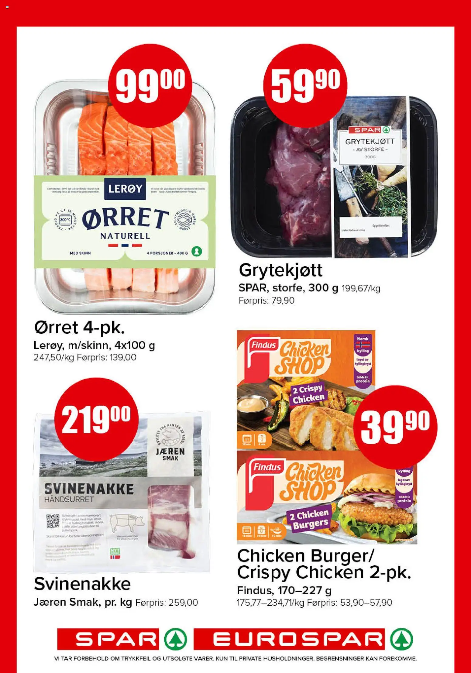 Forhåndsvis Spar kundeavis fra butikk Spar gyldig fra 26/10/2026