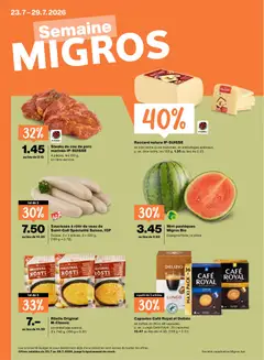 Vorschau des Merkblatts Migros aktionen FR vom Shop Migros gültig von 23.07.2026 bis 29.07.2026