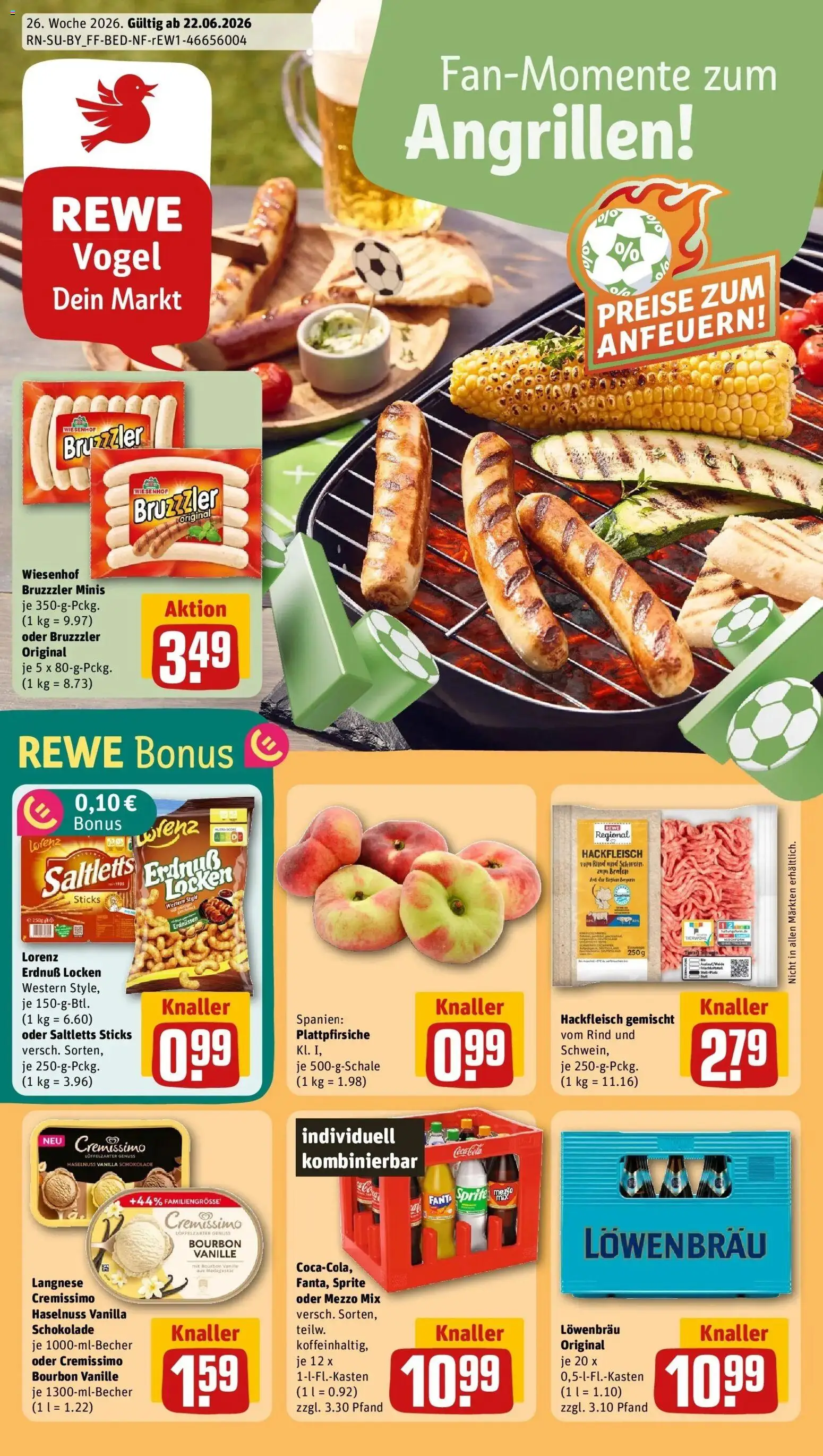 Vorschau von dem Prospekt des Geschäftes Rewe, gültig ab dem 21.06.2026