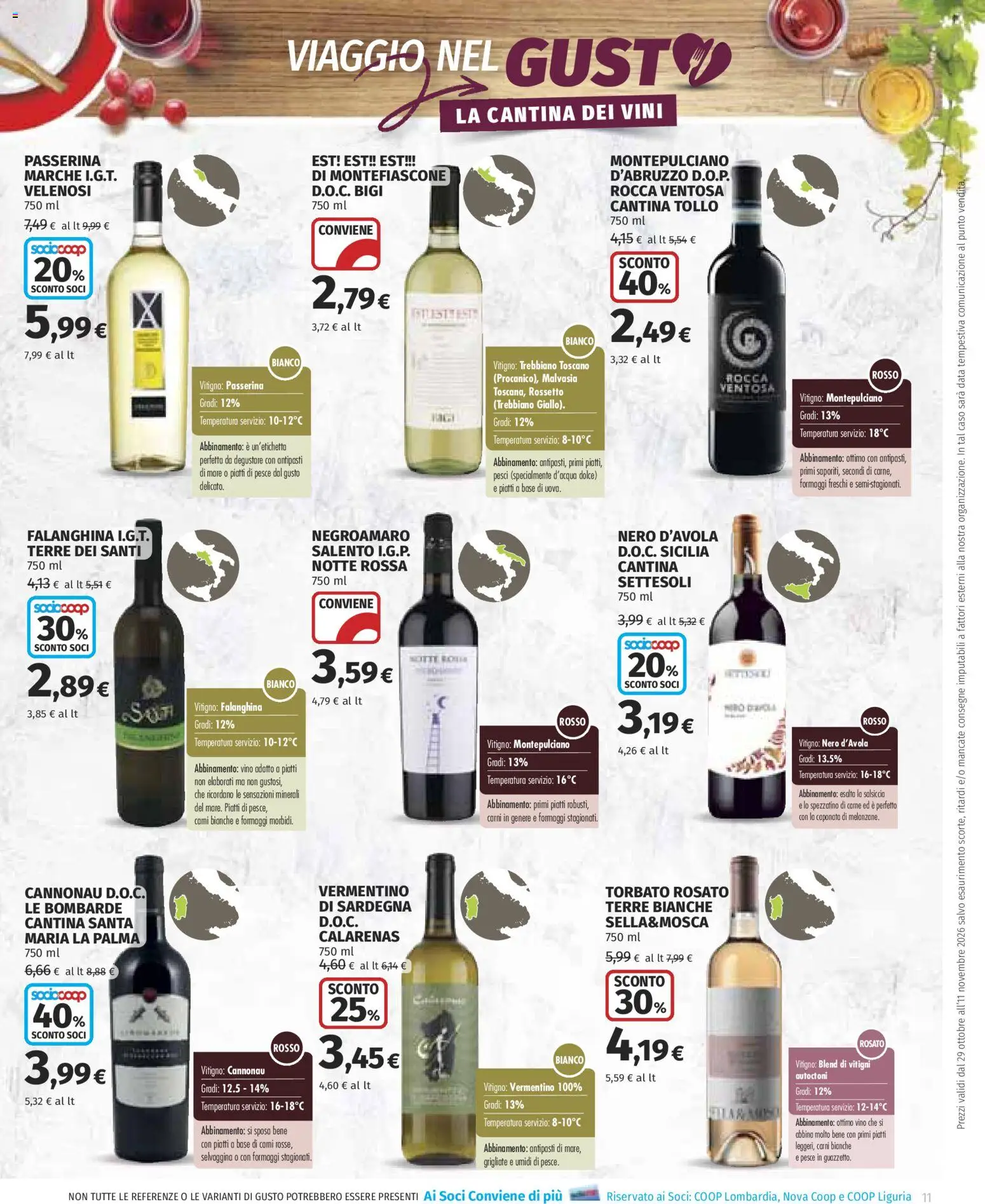 Anteprima dell'opuscolo COOP volantino dal negozio COOP valido da 29/10/2026 - Pesce, Vino, Carne, Piatti, Rossetto, Salsiccia, Data