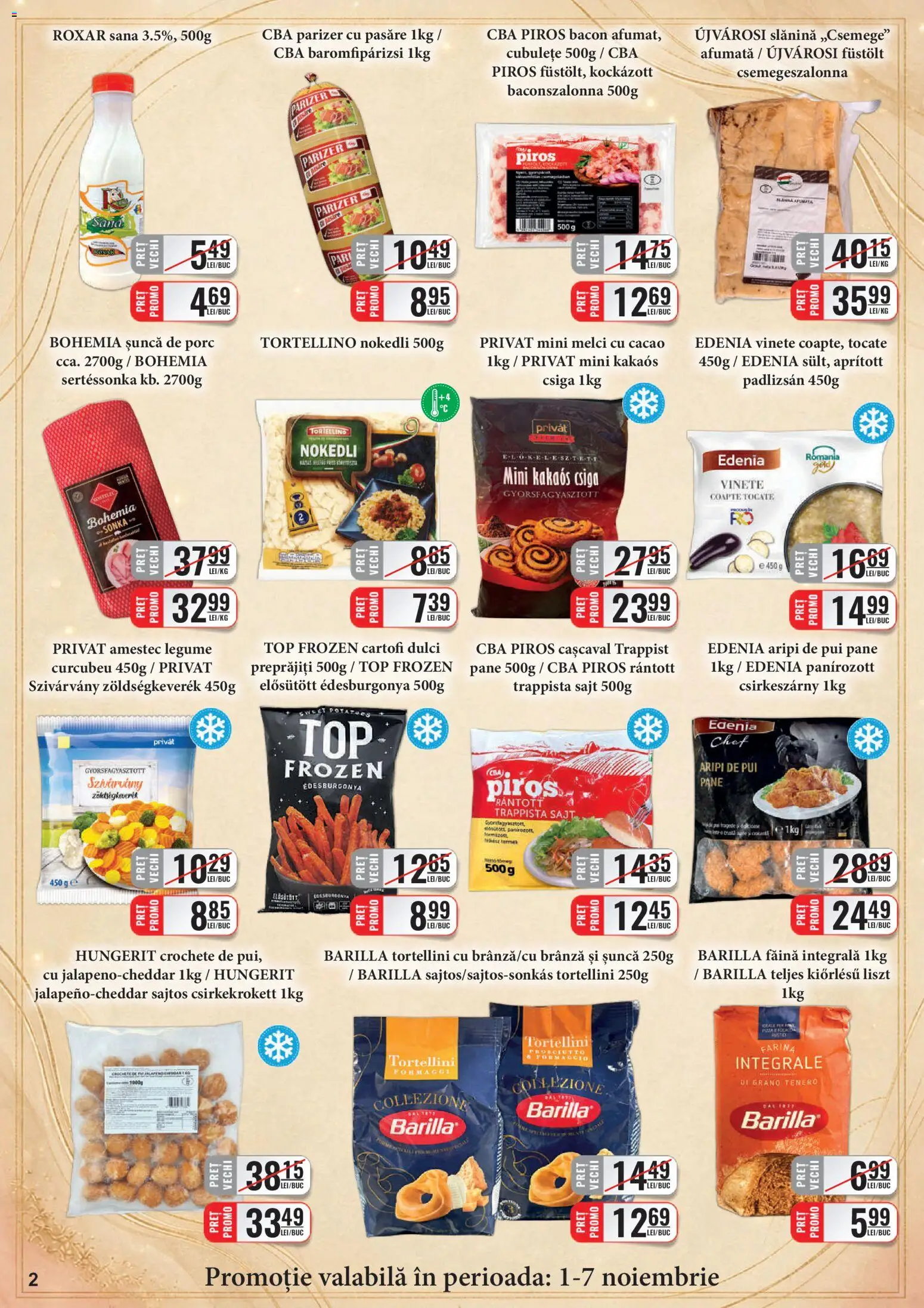 Previzualizarea de cataloage: CBA CBA Catalog C+C valabil de la 01.11.2026 - Legume, Pui, Cașcaval, Cartofi dulci, Făină, Parizer, Amestec, Crochete