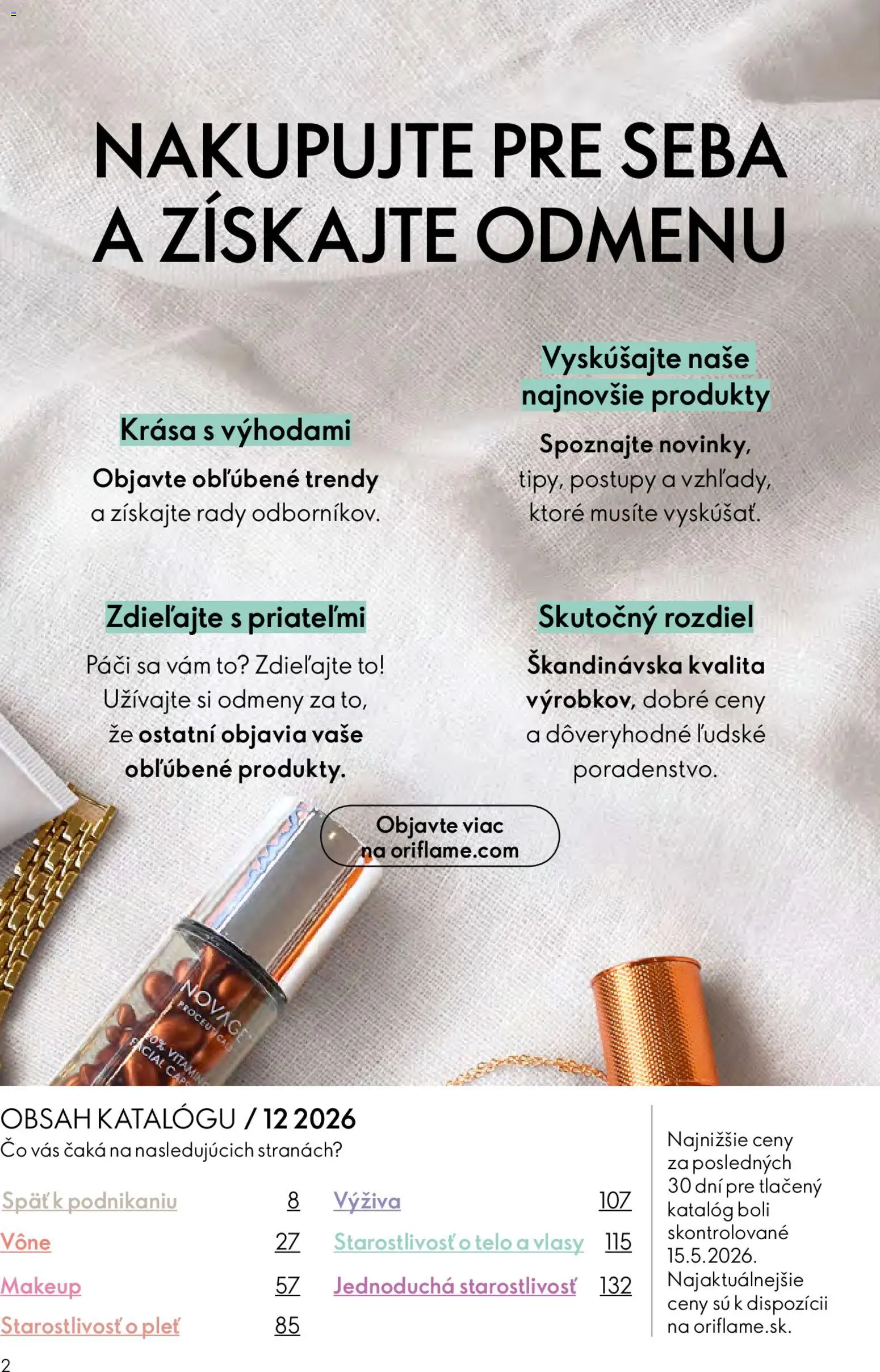 Náhľad Oriflame letáku platného od 19.08.2026