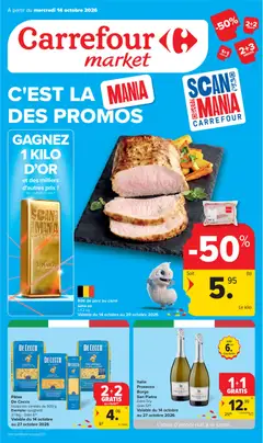 Voorbeeld van Carrefour market Publicité van winkel Carrefour market geldig vanaf 14/10/2026