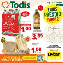 Anteprima dell'opuscolo Todis volantino Lazio dal negozio Todis valido da 03/09/2026