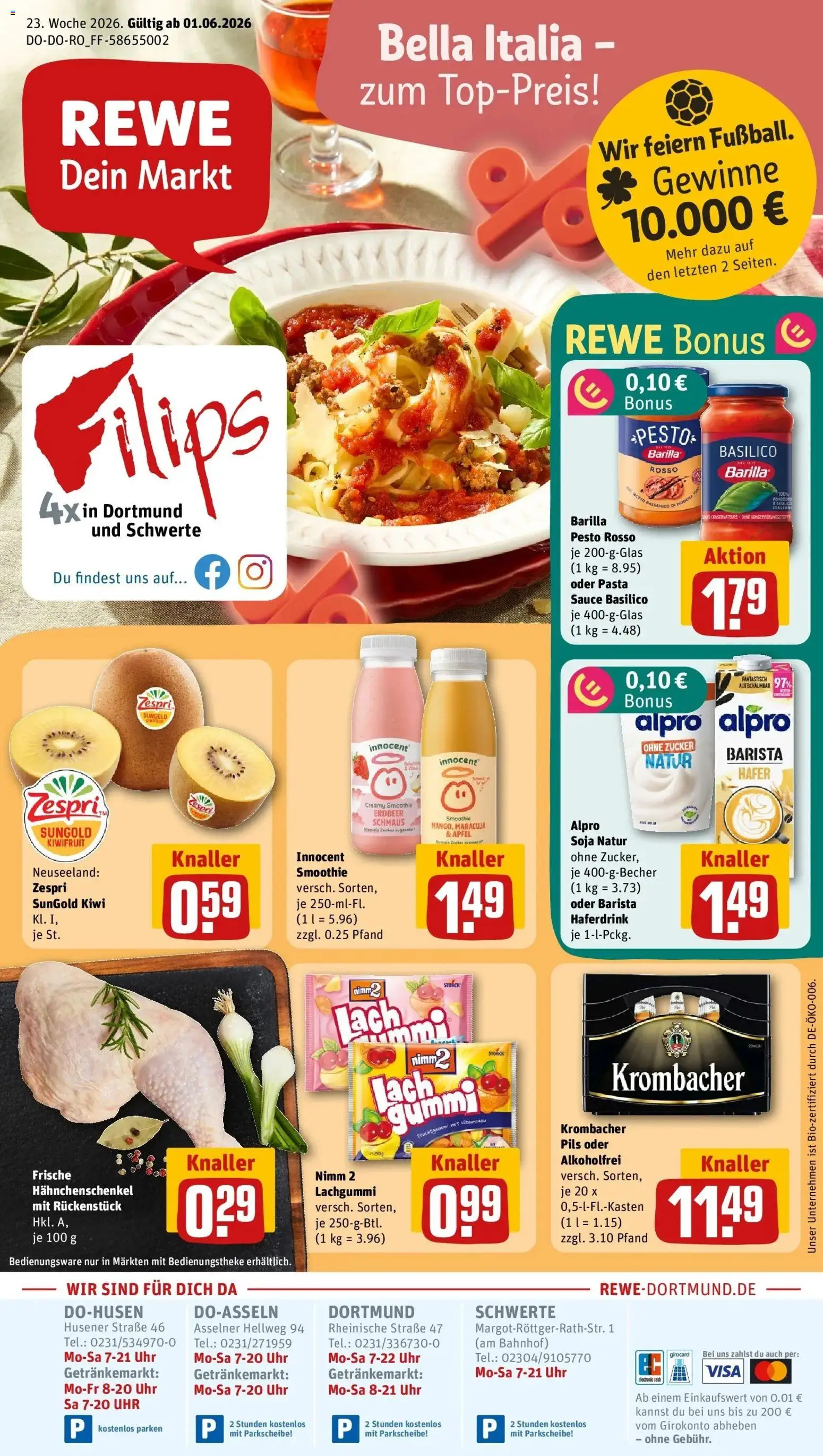 Vorschau von dem Prospekt des Geschäftes Rewe, gültig ab dem 01.06.2026