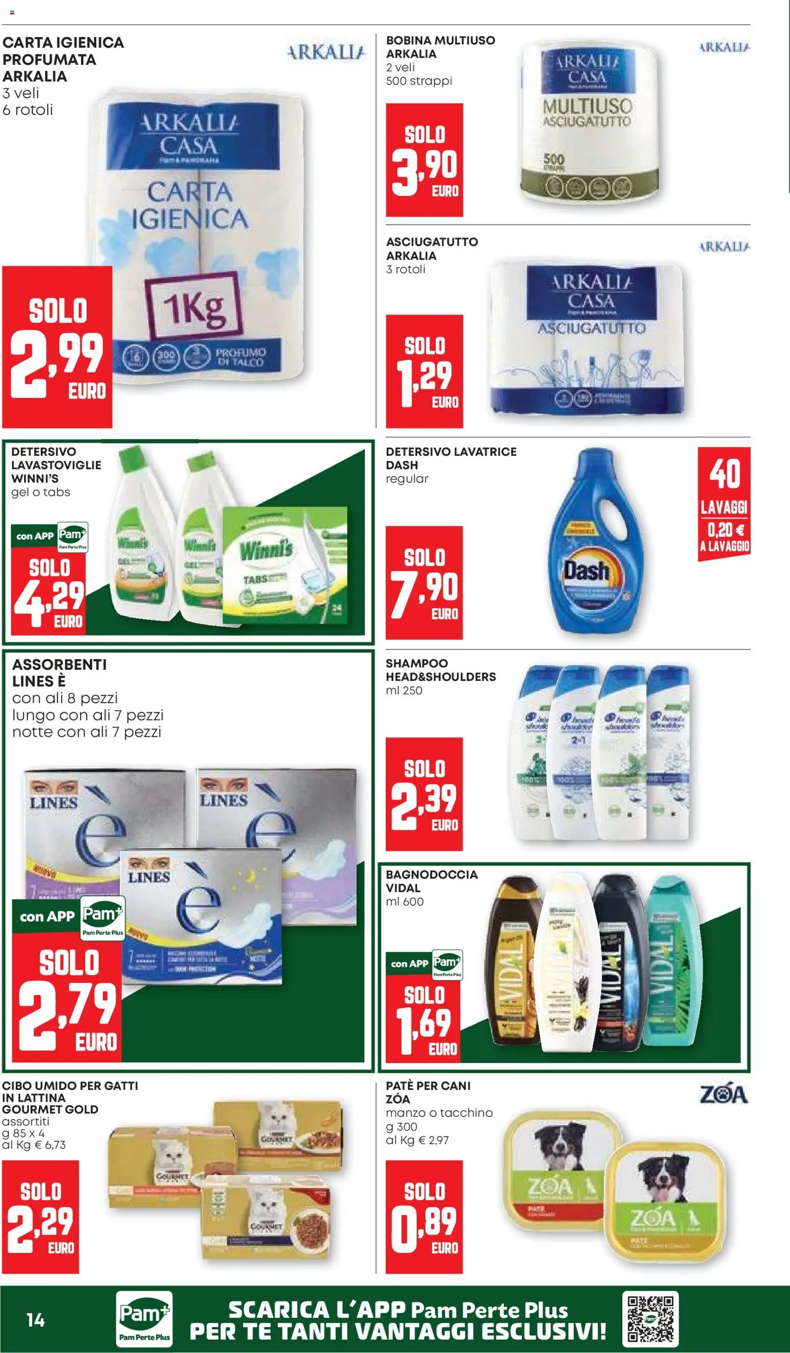 Anteprima dell'opuscolo PAM volantino dal negozio PAM valido da 22/10/2026 - Shampoo, Tacchino, Profumo, Carta igienica, Talco, Paté, Asciugatutto, Paté per cani