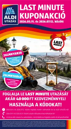 Aldi - Aldi Utazás katalógus megtekintése, amely érvényes 2026.05.28.-től