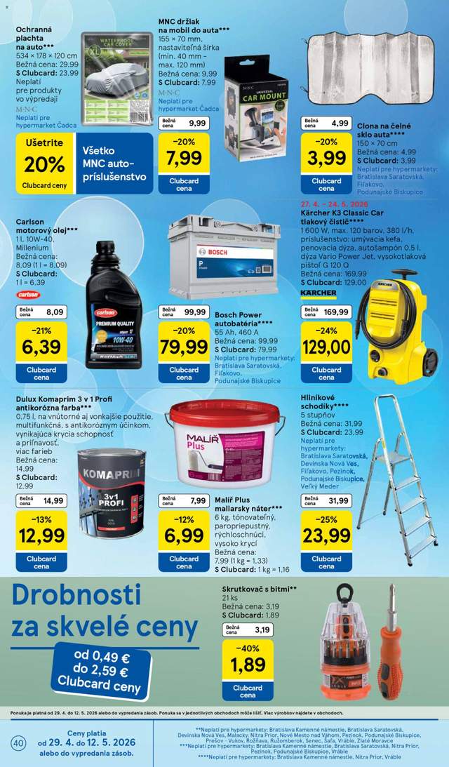 Nový Tesco leták od 29.04.