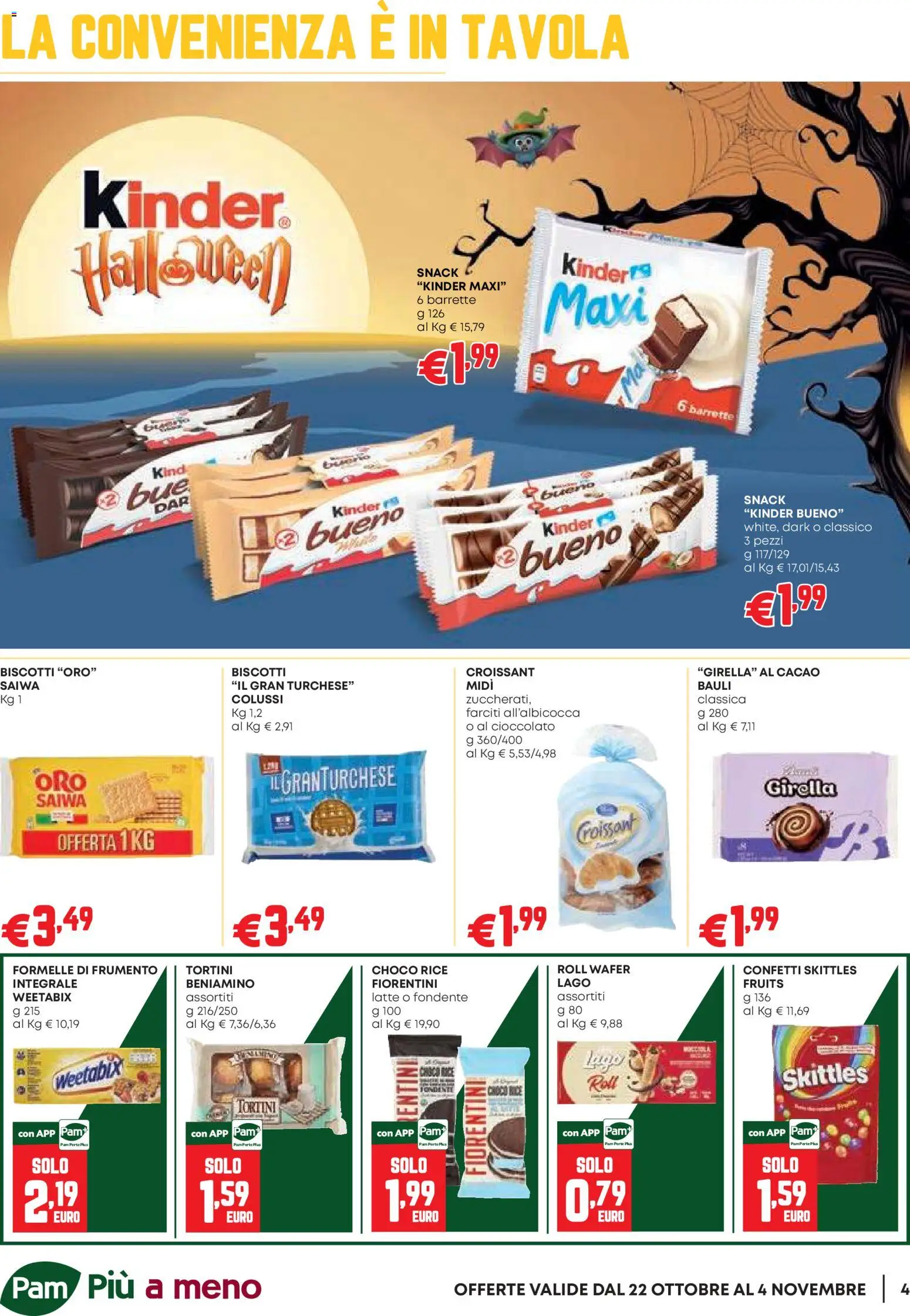 Anteprima dell'opuscolo PAM volantino Occasioni Extra dal negozio PAM valido da 22/10/2026 - Biscotti, Latte, Cioccolato, Croissant, Cacao