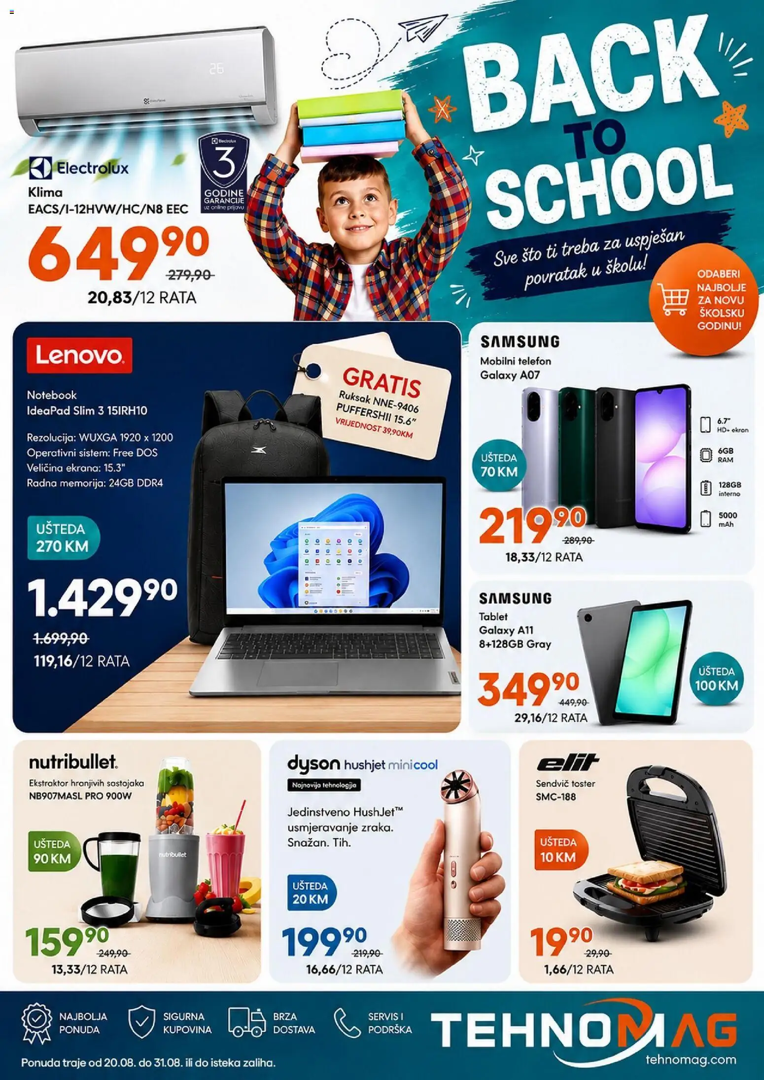 Pregled letka TehnoMag katalog trgovine TehnoMag vrijedi od 20.08.2026