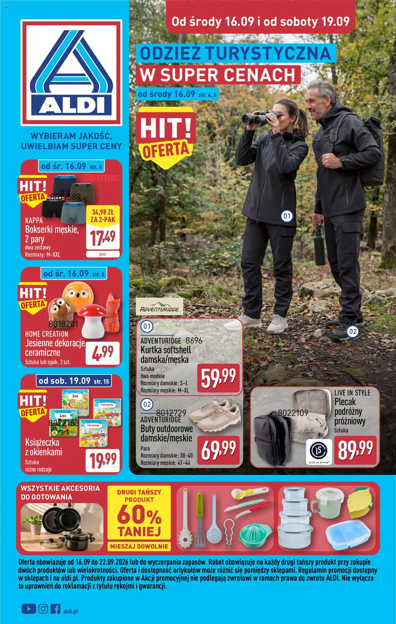 Pogląd gazetki "Aldi gazetka - Hity od Środy i od Soboty" ze sklepu Aldi ważnej od 16.09.2026