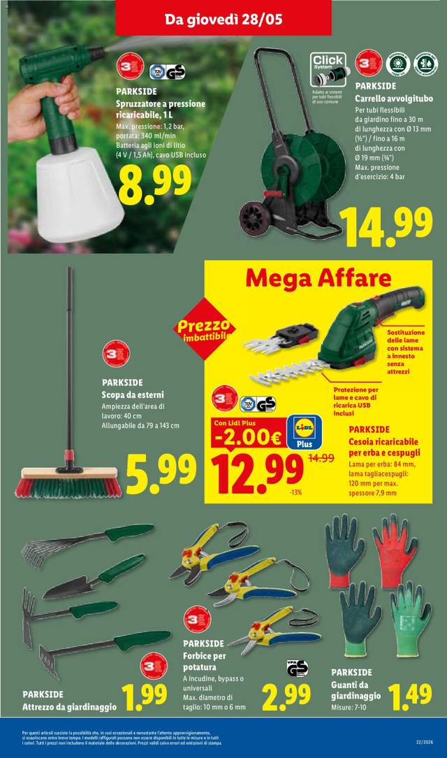 Nuovo volantino Lidl dal 28/05