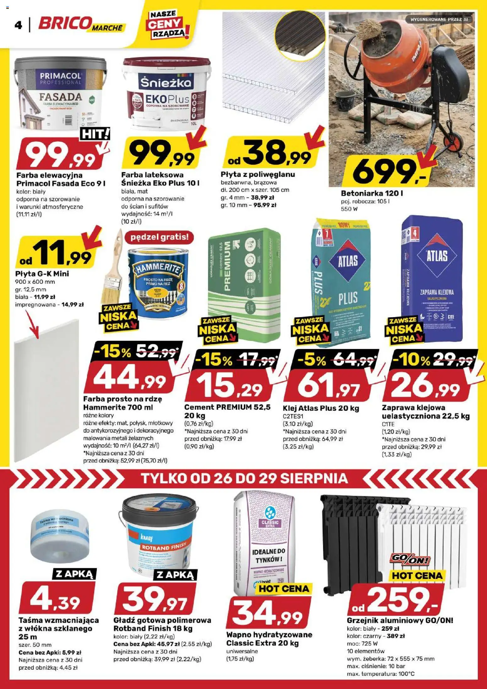 Pogląd gazetki "Brico Marché gazetka" ze sklepu Brico Marché ważnej od 26.08.2026