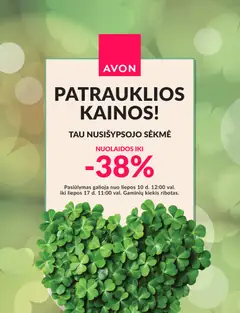 AVON parduotuvės leidinio AVON leidinys - Patrauklios kainos! galiojančio nuo 2026.07.10 peržiūra