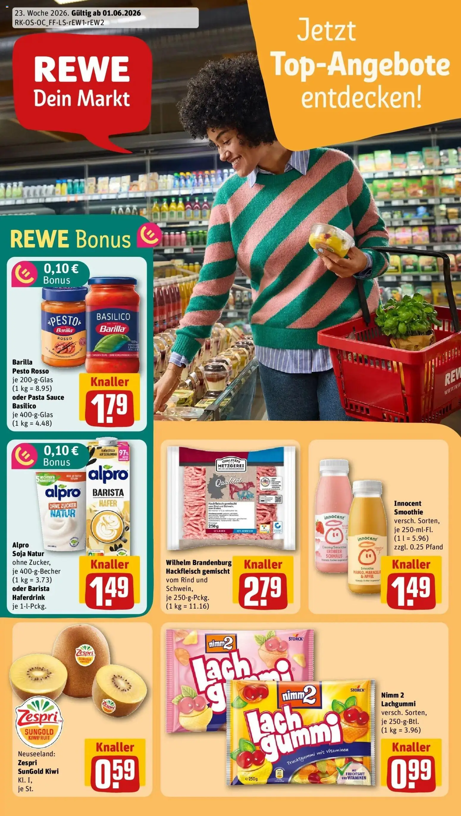 Vorschau von dem Prospekt des Geschäftes Rewe, gültig ab dem 01.06.2026
