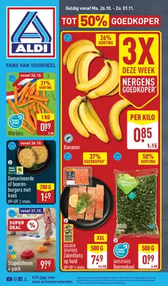 Voorbeeld van Aldi folder van winkel Aldi geldig vanaf 26-10-2026