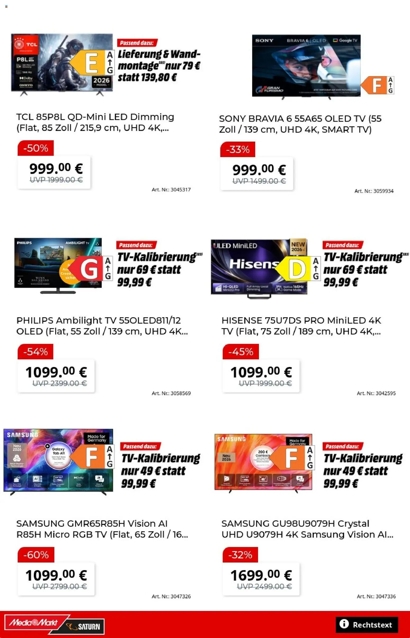 Vorschau von dem Prospekt des Geschäftes Media Markt, gültig ab dem 27.10.2026 - Samsung, TV, Philips, Sony, Smart TV, Hisense