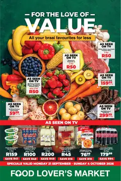 Preview of Food Lover's Market flyer valid from 21/09/2026