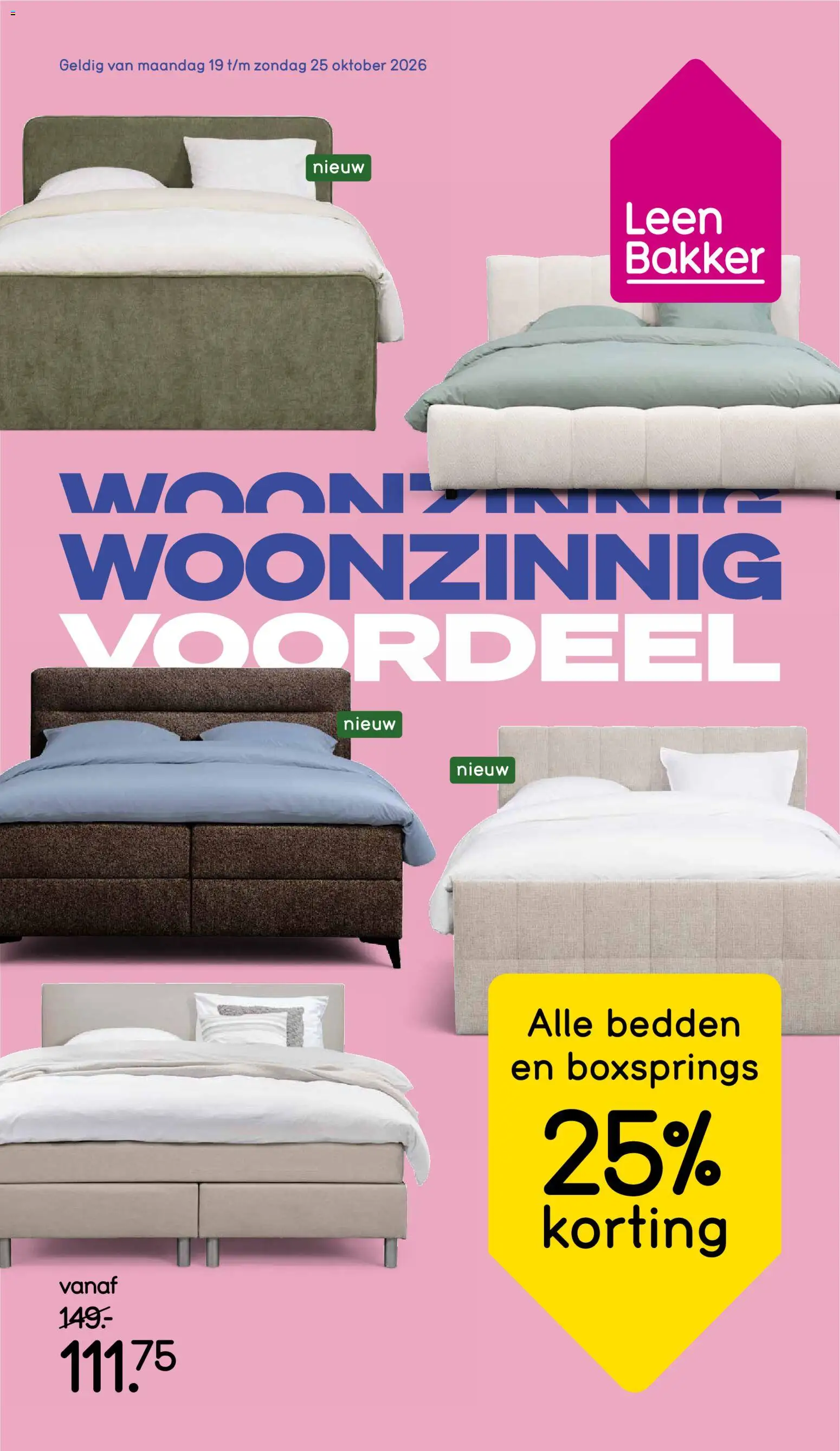 Voorbeeld van Leen Bakker folder van winkel Leen Bakker geldig vanaf 19-10-2026
