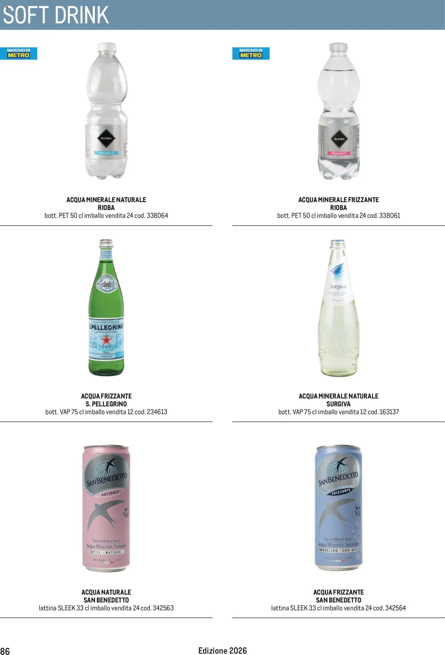 Anteprima dell'opuscolo Metro volantino Hotel dal negozio Metro valido da 31/08/2026 - Acqua, Acqua minerale, Acqua naturale